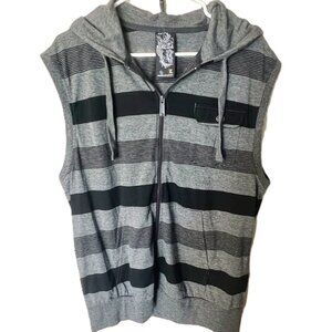 Rawblue Premium RB clothing MENSFIELD Denim Kruz vest size L hoddie striped